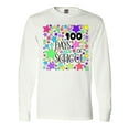 thumbnail image 1 of Inktastic 100 Days of School Pastel Stars Long Sleeve T-Shirt, 1 of 5