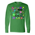 thumbnail image 1 of Inktastic 100 Days of School Pastel Stars Long Sleeve T-Shirt, 1 of 5
