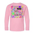 thumbnail image 1 of Inktastic 100 Days of School Pastel Stars Long Sleeve Youth T-Shirt, 1 of 5