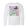 thumbnail image 1 of Inktastic 100 Days of School Pastel Stars Long Sleeve Youth T-Shirt, 1 of 5