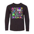 thumbnail image 1 of Inktastic 100 Days of School Pastel Stars Long Sleeve Youth T-Shirt, 1 of 5