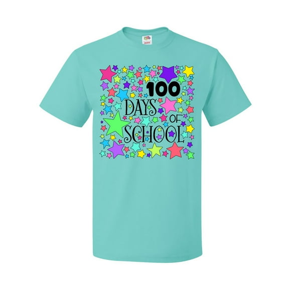 Inktastic 100 Days of School Pastel Stars T-Shirt