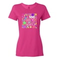 thumbnail image 1 of Inktastic 100 Days of School Pastel Stars Women's T-Shirt, 1 of 5