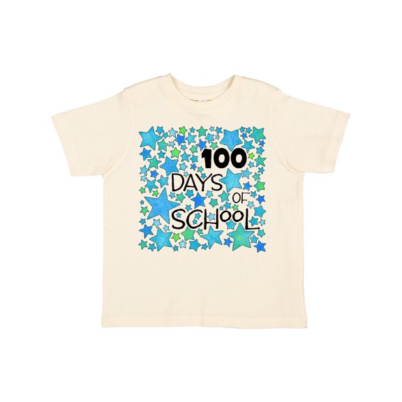 Inktastic 100 Days of School Stars in Blue Boys or Girls Toddler T-Shirt