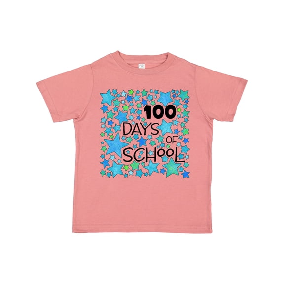Inktastic 100 Days of School Stars in Blue Boys or Girls Toddler T-Shirt