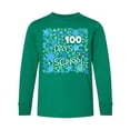 thumbnail image 1 of Inktastic 100 Days of School Stars in Blue Long Sleeve Youth T-Shirt, 1 of 5
