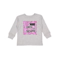 thumbnail image 1 of Inktastic 100 Days of School Stars in Pink Boys or Girls Long Sleeve Toddler T-Shirt, 1 of 5