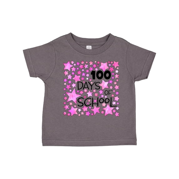 Inktastic 100 Days of School Stars in Pink Boys or Girls Toddler T-Shirt