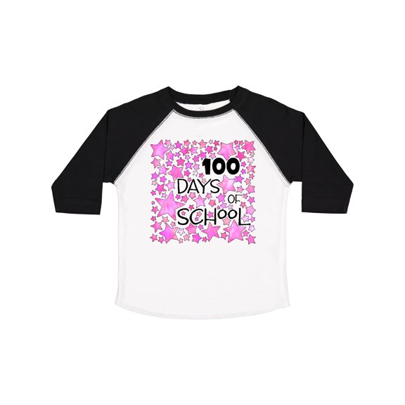 Inktastic 100 Days of School Stars in Pink Boys or Girls Toddler T-Shirt