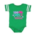 thumbnail image 1 of Inktastic 100 Days of School in Pink and Purple with Crown Girls Baby Bodysuit, 1 of 5