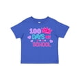thumbnail image 1 of Inktastic 100 Days of School in Pink and Purple with Crown Girls Toddler T-Shirt, 1 of 5