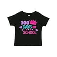 thumbnail image 1 of Inktastic 100 Days of School in Pink and Purple with Crown Girls Toddler T-Shirt, 1 of 5