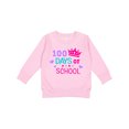thumbnail image 1 of Inktastic 100 Days of School in Pink and Purple with Crown Toddler Sweatshirt, 1 of 4