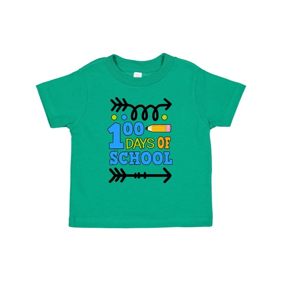 Inktastic 100 Days of School with Arrows Boys or Girls Toddler T-Shirt