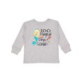thumbnail image 1 of Inktastic 100 Magical Days of School with Blue Mermaid and Fish Boys or Girls Long Sleeve Toddler T-Shirt, 1 of 5