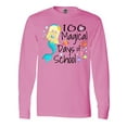 thumbnail image 1 of Inktastic 100 Magical Days of School with Blue Mermaid and Fish Long Sleeve T-Shirt, 1 of 5