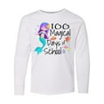 thumbnail image 1 of Inktastic 100 Magical Days of School with Blue Mermaid and Fish Long Sleeve Youth T-Shirt, 1 of 5