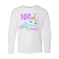 thumbnail image 1 of Inktastic 100 Magical Days with Unicorn Long Sleeve Youth T-Shirt, 1 of 5