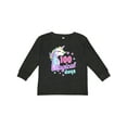 thumbnail image 1 of Inktastic 100 Magical Days with Unicorn and Stars Girls Long Sleeve Toddler T-Shirt, 1 of 5