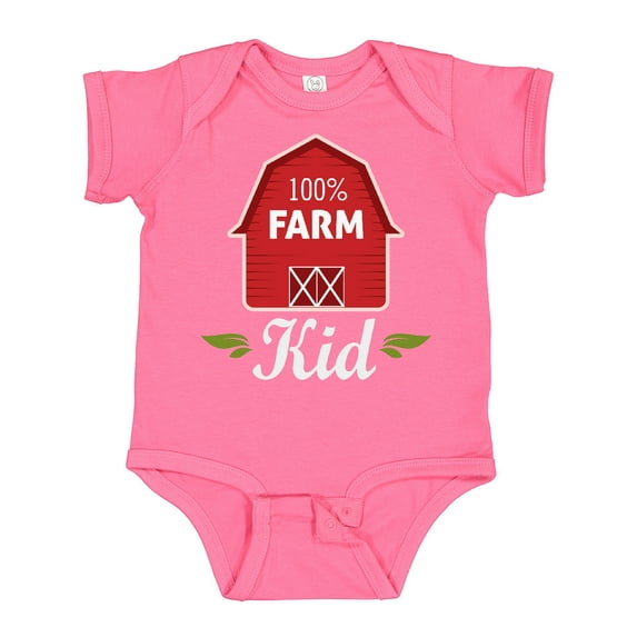 Inktastic 100 Percent Farm Kid Boys or Girls Baby Bodysuit