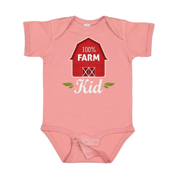 Inktastic 100 Percent Farm Kid Boys or Girls Baby Bodysuit