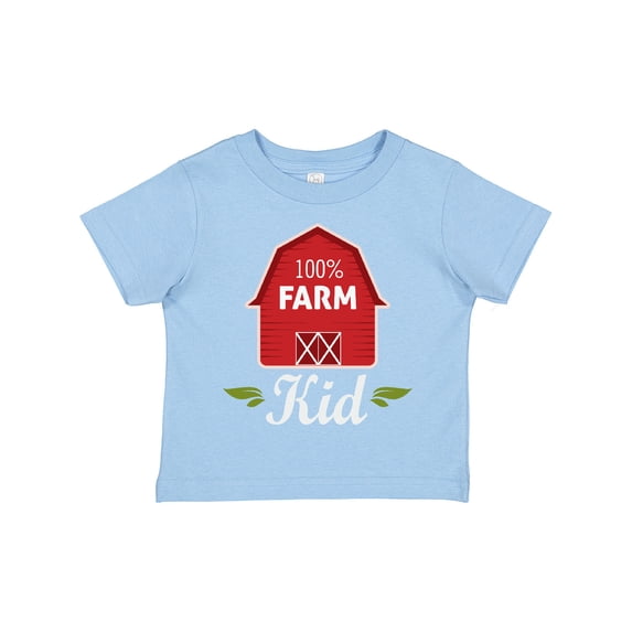 Inktastic 100 Percent Farm Kid Boys or Girls Toddler T-Shirt