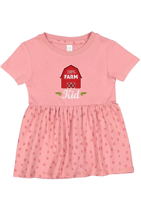 100 Percent Farm Kid Girls Baby Dress