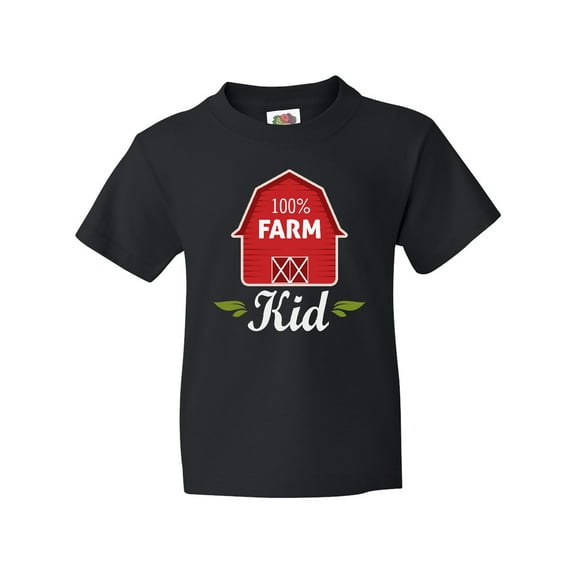 Inktastic 100 Percent Farm Kid Youth T-Shirt