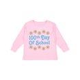 thumbnail image 1 of Inktastic 100th Day Of School Party Girls Long Sleeve Toddler T-Shirt, 1 of 5