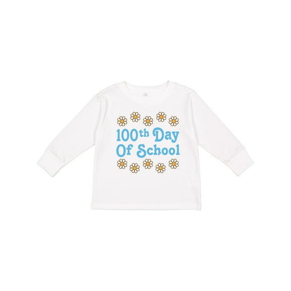 Inktastic 100th Day Of School Party Girls Long Sleeve Toddler T-Shirt