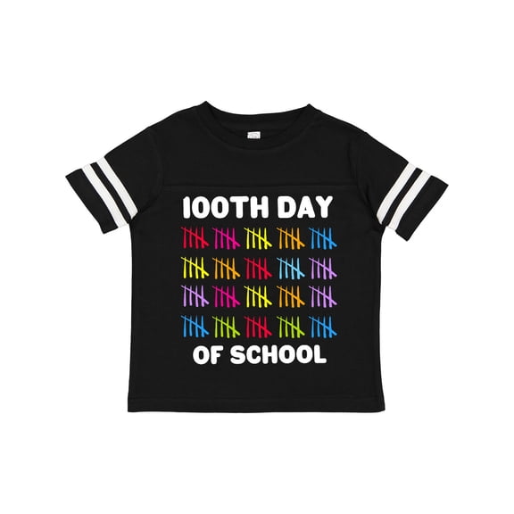 Inktastic 100th Day of School with Tally Marks Boys or Girls Toddler T-Shirt