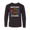 thumbnail image 1 of Inktastic 100th Day of School with Tally Marks Long Sleeve Youth T-Shirt, 1 of 5