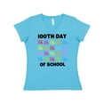 thumbnail image 1 of Inktastic 100th Day of School with Tally Marks Women's V-Neck T-Shirt, 1 of 5