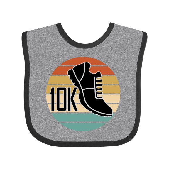 Inktastic 10K Race Running Shoe Runner Boys or Girls Baby Bib