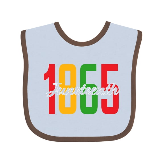 Inktastic 1865 Juneteenth Boys or Girls Baby Bib