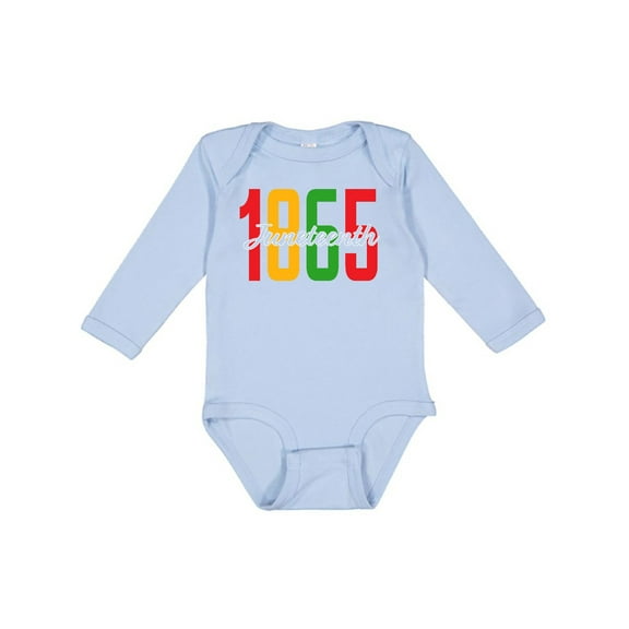 Inktastic 1865 Juneteenth Boys or Girls Long Sleeve Baby Bodysuit