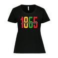 thumbnail image 1 of Inktastic 1865 Juneteenth Women's Plus Size T-Shirt, 1 of 5