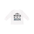 thumbnail image 1 of Inktastic 1st 5K Race Running Fitness Girls Long Sleeve Toddler T-Shirt, 1 of 5