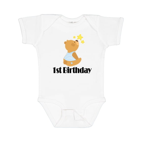 Inktastic 1st Birthday 1 Year Old Boy Bear Boys Baby Bodysuit