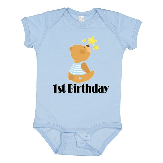 Inktastic 1st Birthday 1 Year Old Boy Bear Boys Baby Bodysuit