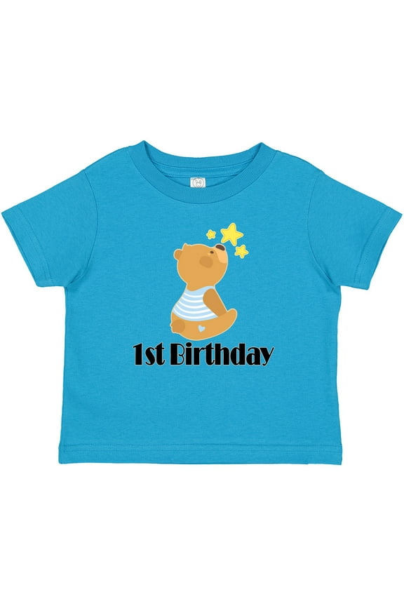 1st Birthday 1 Year Old Boy Bear Boys Baby T-Shirt