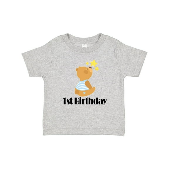 Inktastic 1st Birthday 1 Year Old Boy Bear Boys Baby T-Shirt
