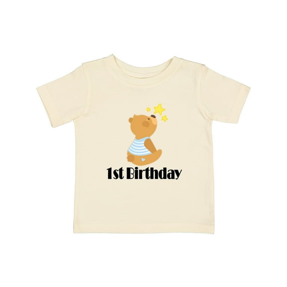 Inktastic 1st Birthday 1 Year Old Boy Bear Boys Baby T-Shirt