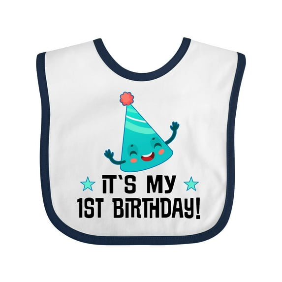 Inktastic 1st Birthday 1 Year Old Boys or Girls Baby Bib