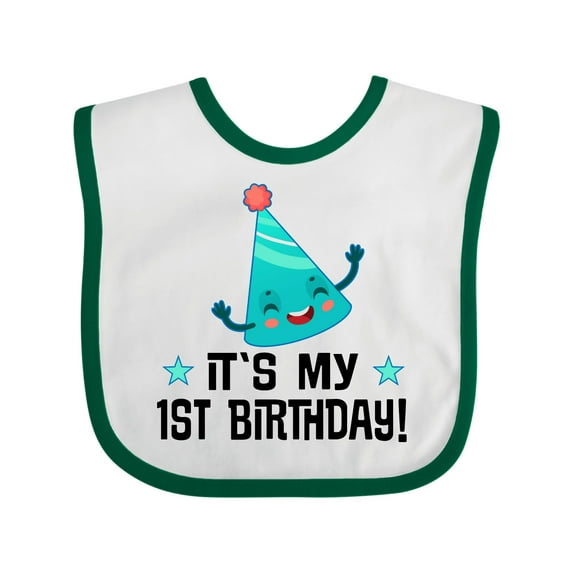 Inktastic 1st Birthday 1 Year Old Boys or Girls Baby Bib