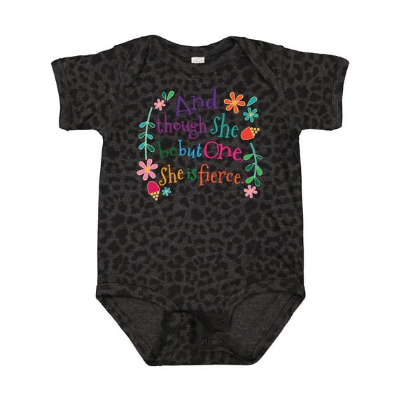 Inktastic 1st Birthday 1 Year Old Girl She is Fierce Girls Baby Bodysuit