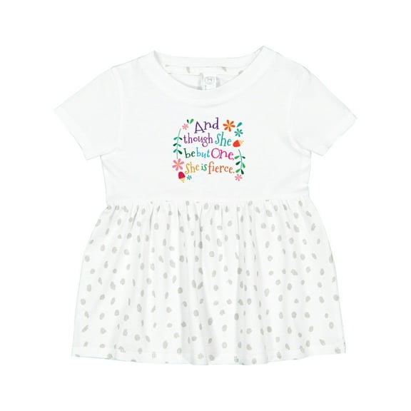 Inktastic 1st Birthday 1 Year Old Girl She is Fierce Girls Baby Dress