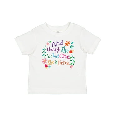 Inktastic 1st Birthday 1 Year Old Girl She is Fierce Girls Baby T-Shirt