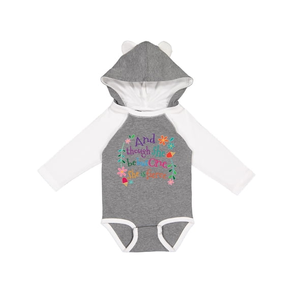 Inktastic 1st Birthday 1 Year Old Girl She is Fierce Girls Long Sleeve Baby Bodysuit