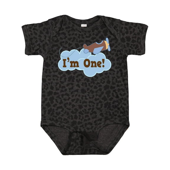 Inktastic 1st Birthday Airplane I'm One Boys Baby Bodysuit
